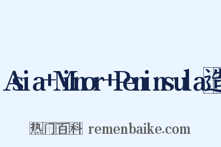 Asia+Minor+Peninsula造句是什么意思的图片